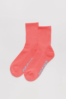 Ribbed Sock, Watermelon Pink