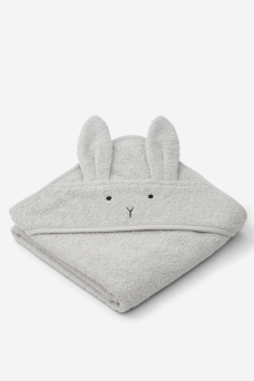 Albert Hood Towel, Rabbit Dumbo Grey