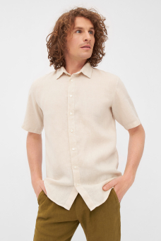 GB-Dylan Linen Shirt, Beige