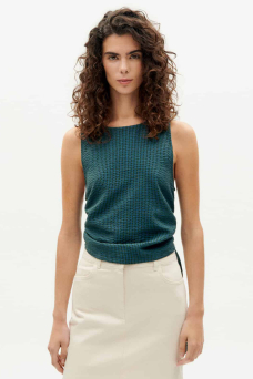 Florence Top, Bottle Green